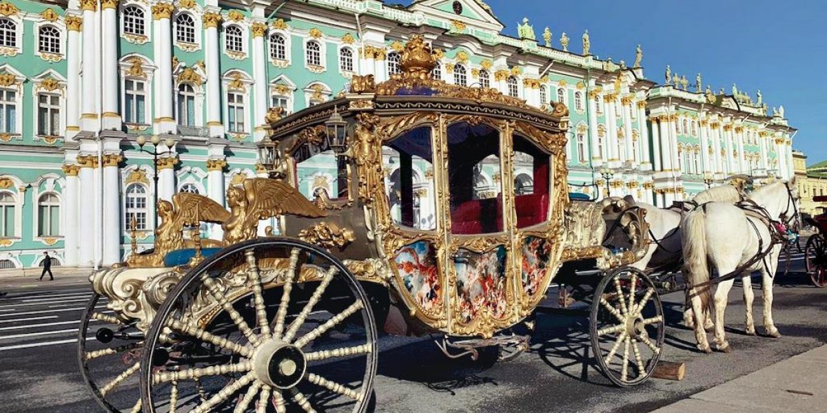 Коронационная карета для киносъемок