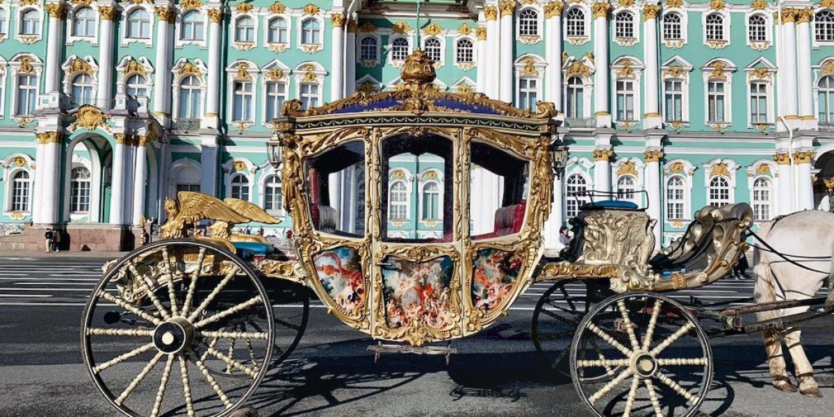Коронационная карета для киносъемок